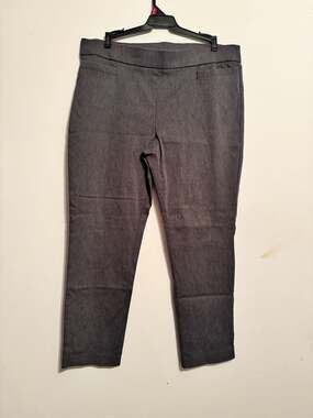 Kim Rogers Women's Gray Pull-On Dress Pants Size 18